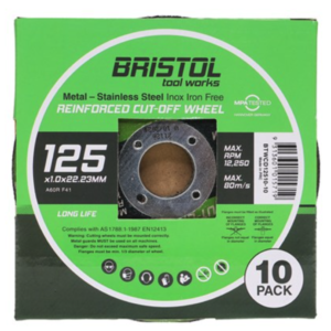 Bristol Cutting Disc 125 x 1.0mm | 10 Pack