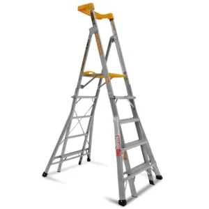 Aluminium Compact Adjustable Platform ladder 0508 - 150kg