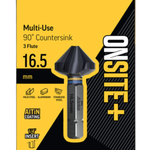 3.2 - 16.5mm | Onsite Plus Multi-Use 90 degree Countersink - 3 Flute