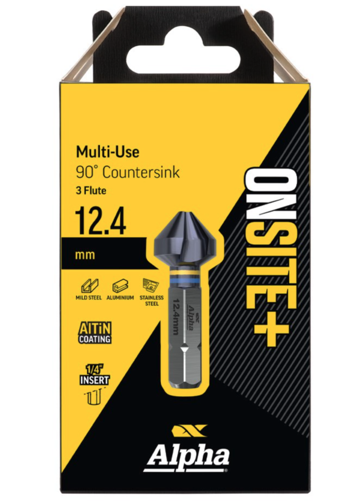 2.8 - 12.4mm | Onsite Plus Multi-Use 90 degree Countersink - 3 Flute