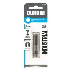 Power Bit Hex 4mm 50mm 2 Pack