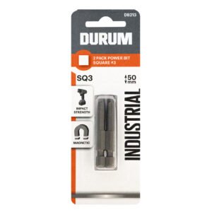 Power Bit Square SQ3 50mm 2 Pack
