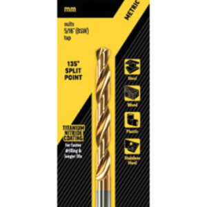 6.5mm Jobber Drill Bit Carded - Gold Series