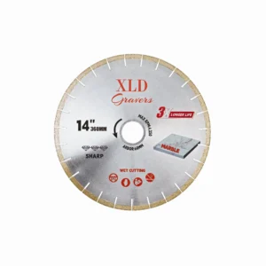 Silver-brazed saw blade for marble 360mm