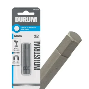 Power Bit Hex 6mm 50mm 2 Pack