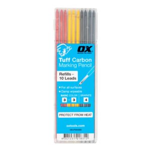 OX Pro Tuff Carbon Refills Basic Colour & Graphite Lead – 10 Pack