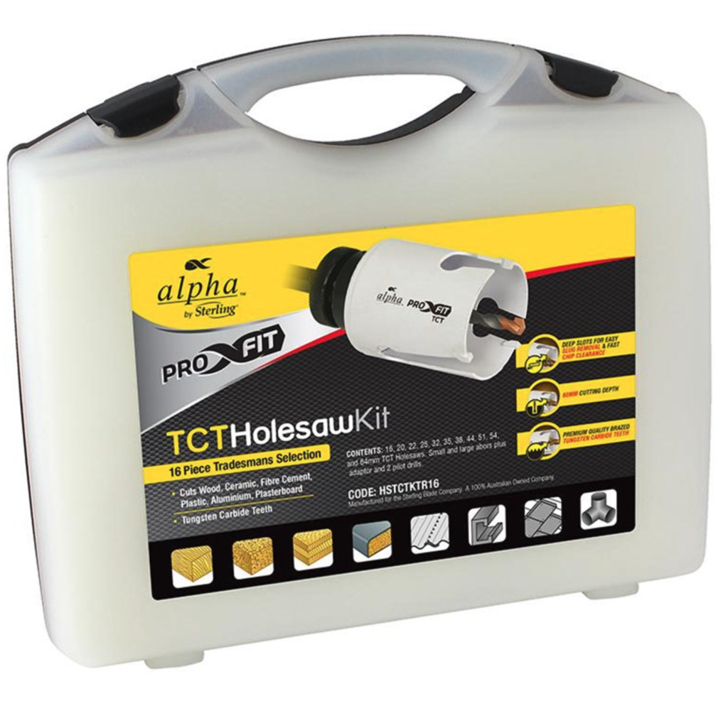 16 Piece | Alpha TCT Multi-Purpose Holesaw Kit