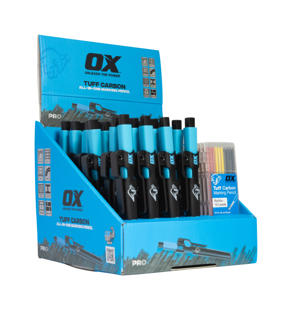OX Tuff Carbon Marking Pencil Display Pack